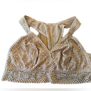 Aerie Lace Bralette - Dusty Pink / Mauve - size XL